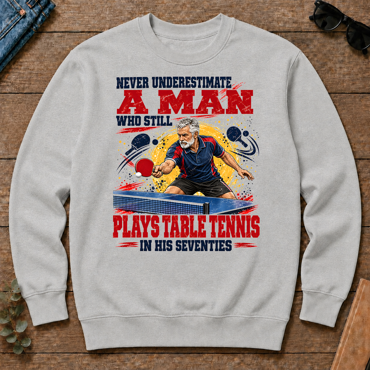 A Man Still Plays Table Tennis In His 70s - ash - CS2D-Ash