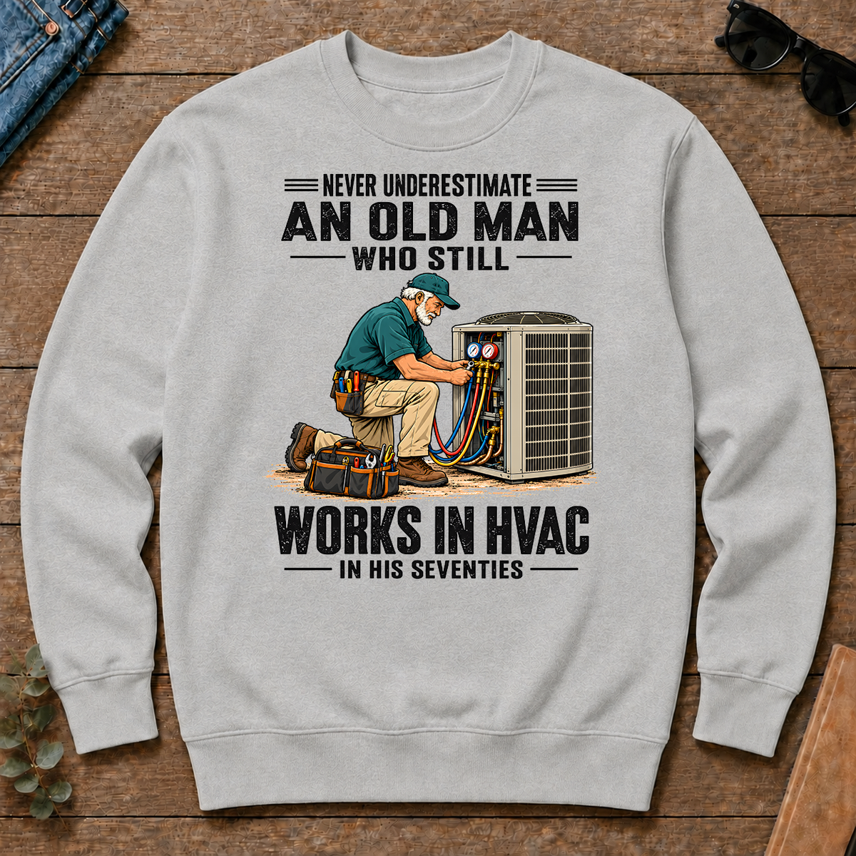 An Old Man Still Works In HVAC In His 70s - ash - CS2D-Ash
