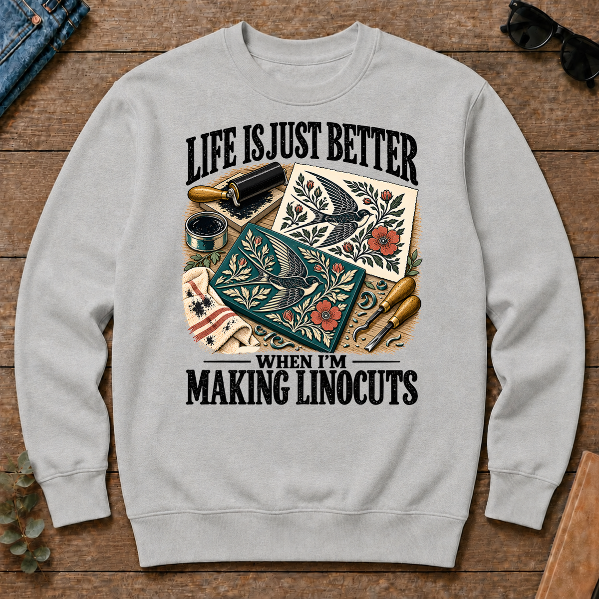 Life Is Just Better When I'm Making Linocuts - ash - CS2D-Ash