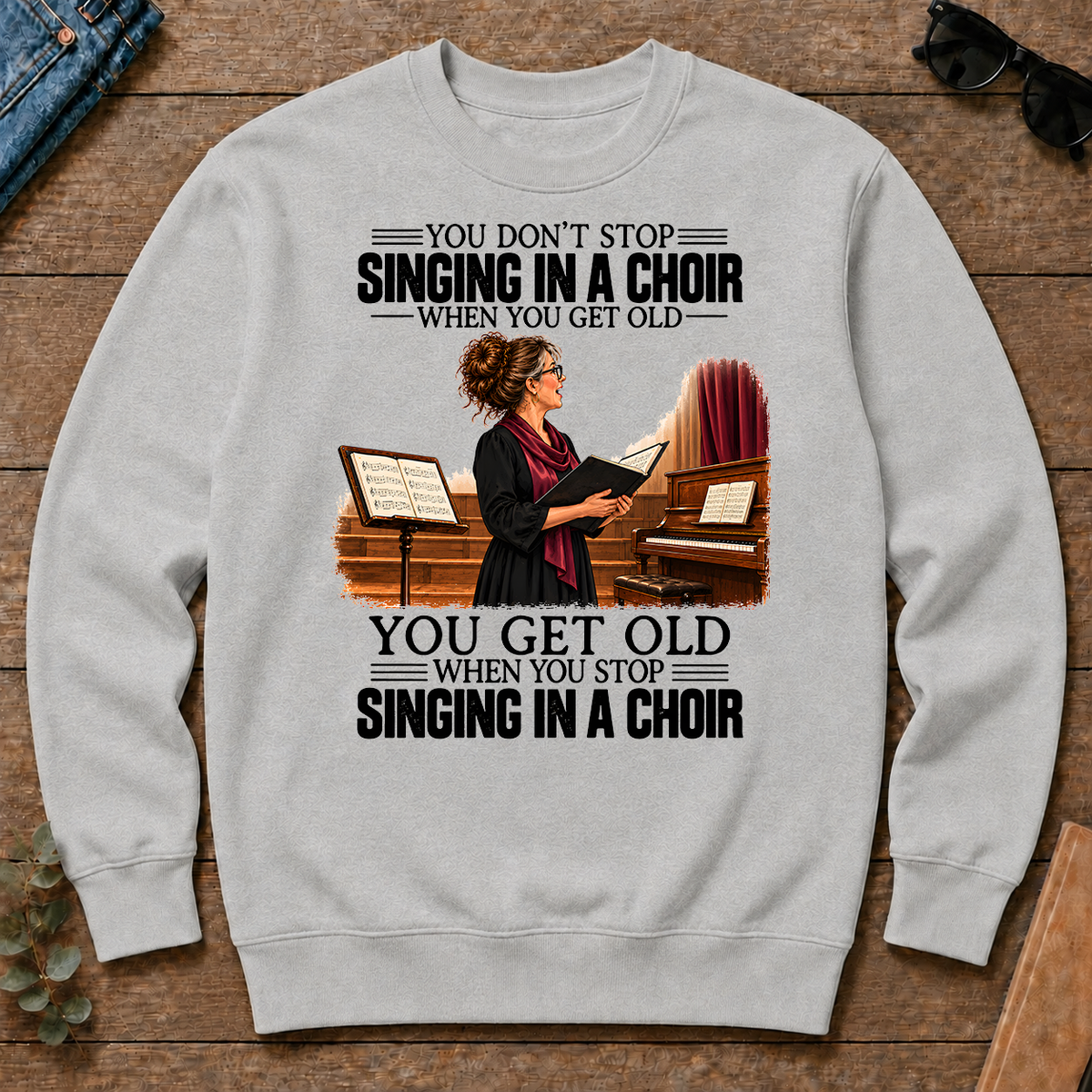 Vintage You Get Old When You Stop Singing In A Choir - ash - CS2D-Ash