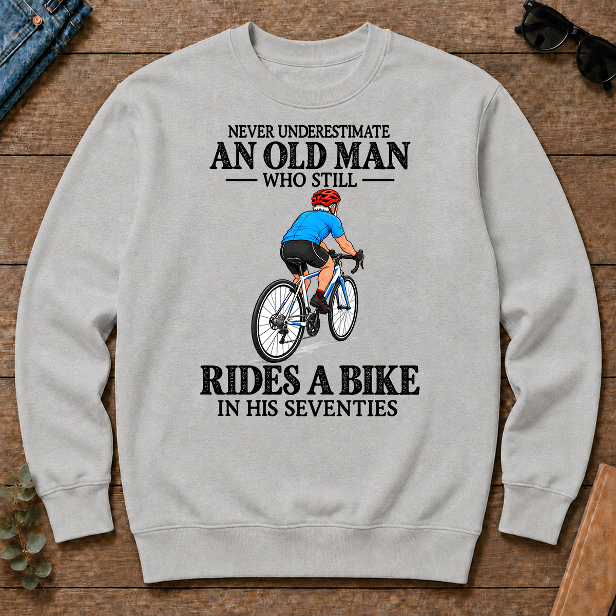 An Old Man Still Rides A Bike In His Seventies - ash - CS2D-Ash