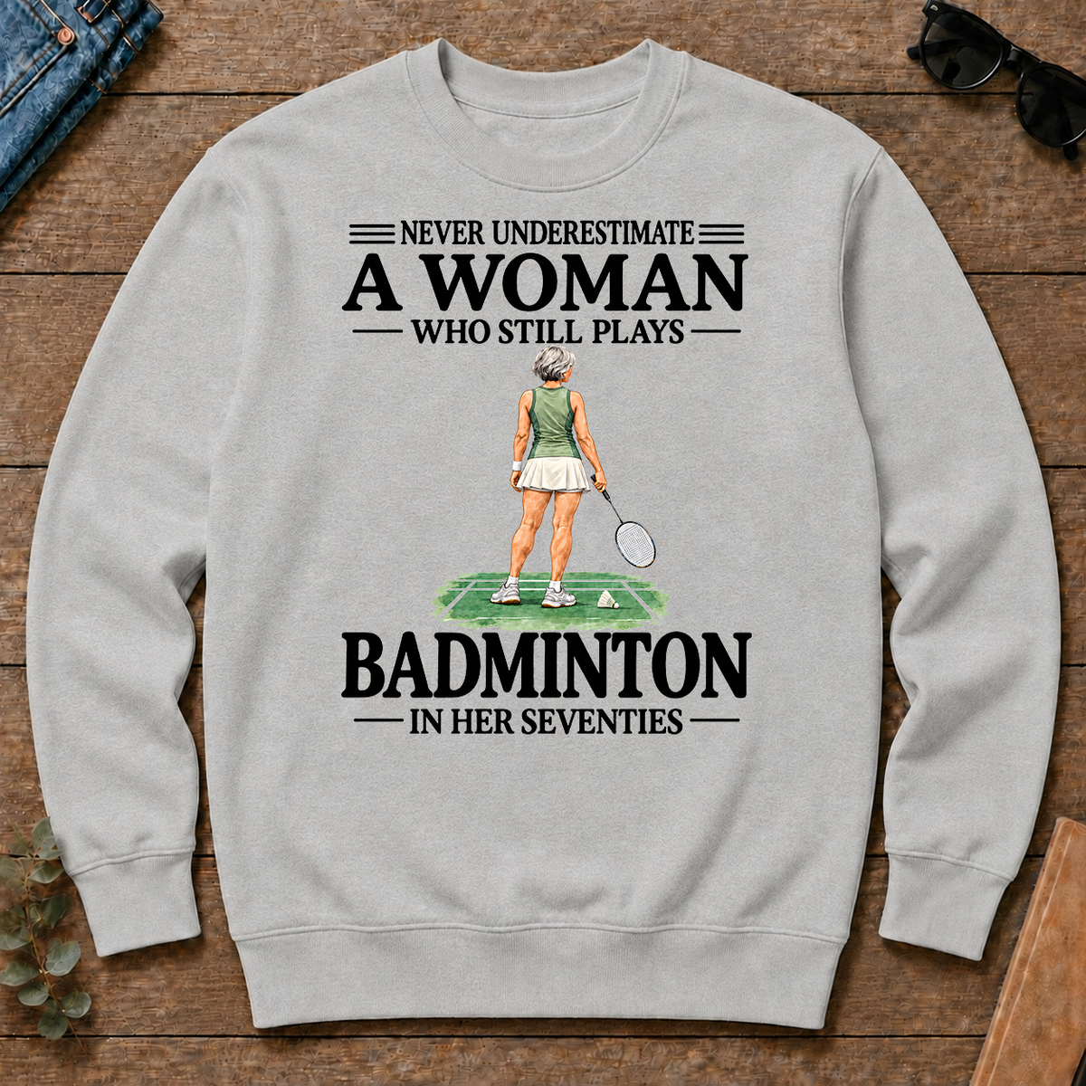 A Woman Still Plays Badminton In Her Seventies - ash - CS2D-Ash