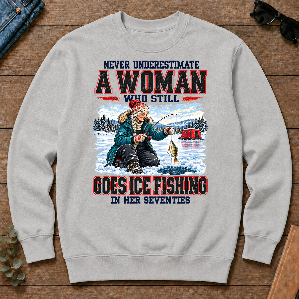 Never Underestimate A Woman Still Go Ice Fishing - ash - CS2D-Ash