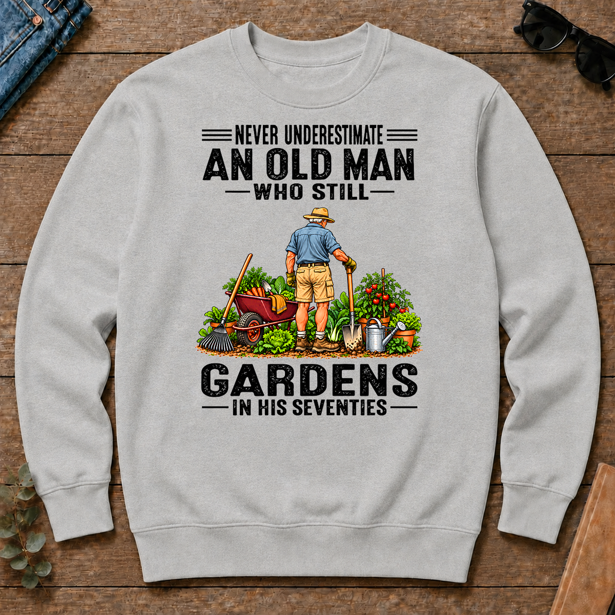 An Old Man Still Gardens In His 70s - ash - CS2D-Ash