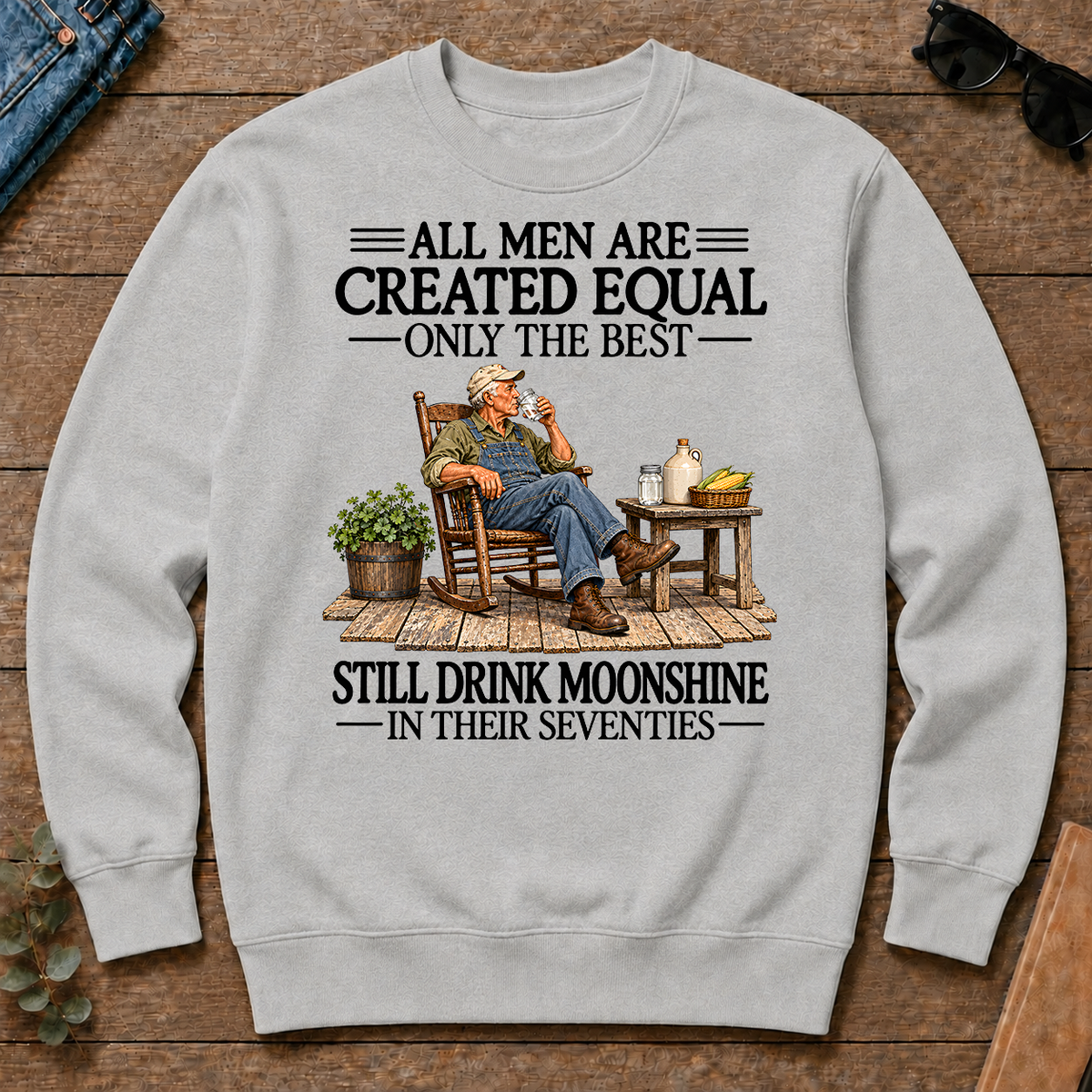 All Men Are Created Equal Only The Best Still Drink Moonshine 70s - ash - CS2D-Ash