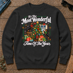 Wonderful Christmas Dachshund - black - CS2D-Black