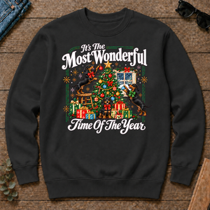 Wonderful Christmas Dachshund - black - CS2D-Black