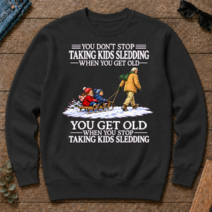 Old Man Don't Stop Taking Kids Sledding - black - CS2D-Black
