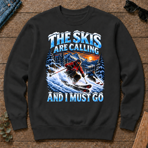 Skis Are Calling And I Must Go - black - CS2D-Black