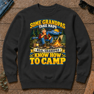 Real Grandpas Know How To Camp - black - CS2D-Black