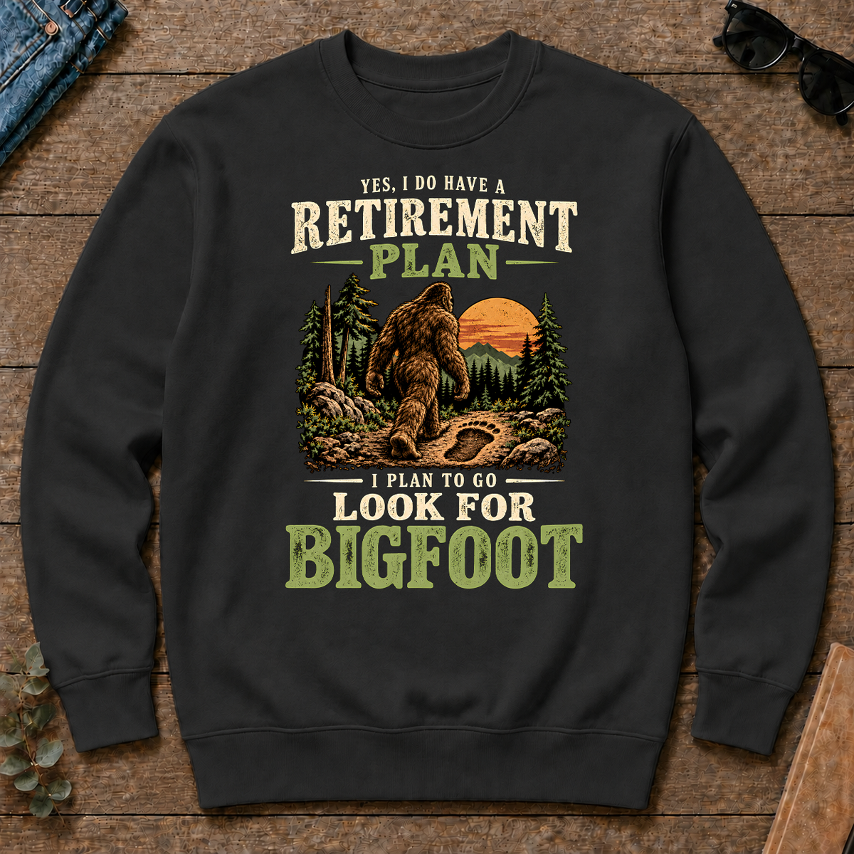 I Plan To Go Look For Bigfoot - black - CS2D-Black
