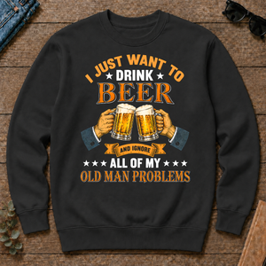 Vintage I Just Want To Drink Beer - black - CS2D-Black