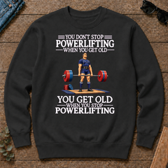 Old Man Don't Stop Powerlifting - black - CS2D-Black