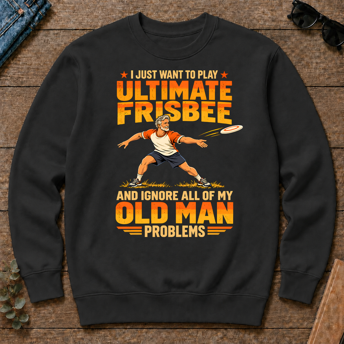 I Just Want To Play Ultimate Frisbee - black - CS2D-Black