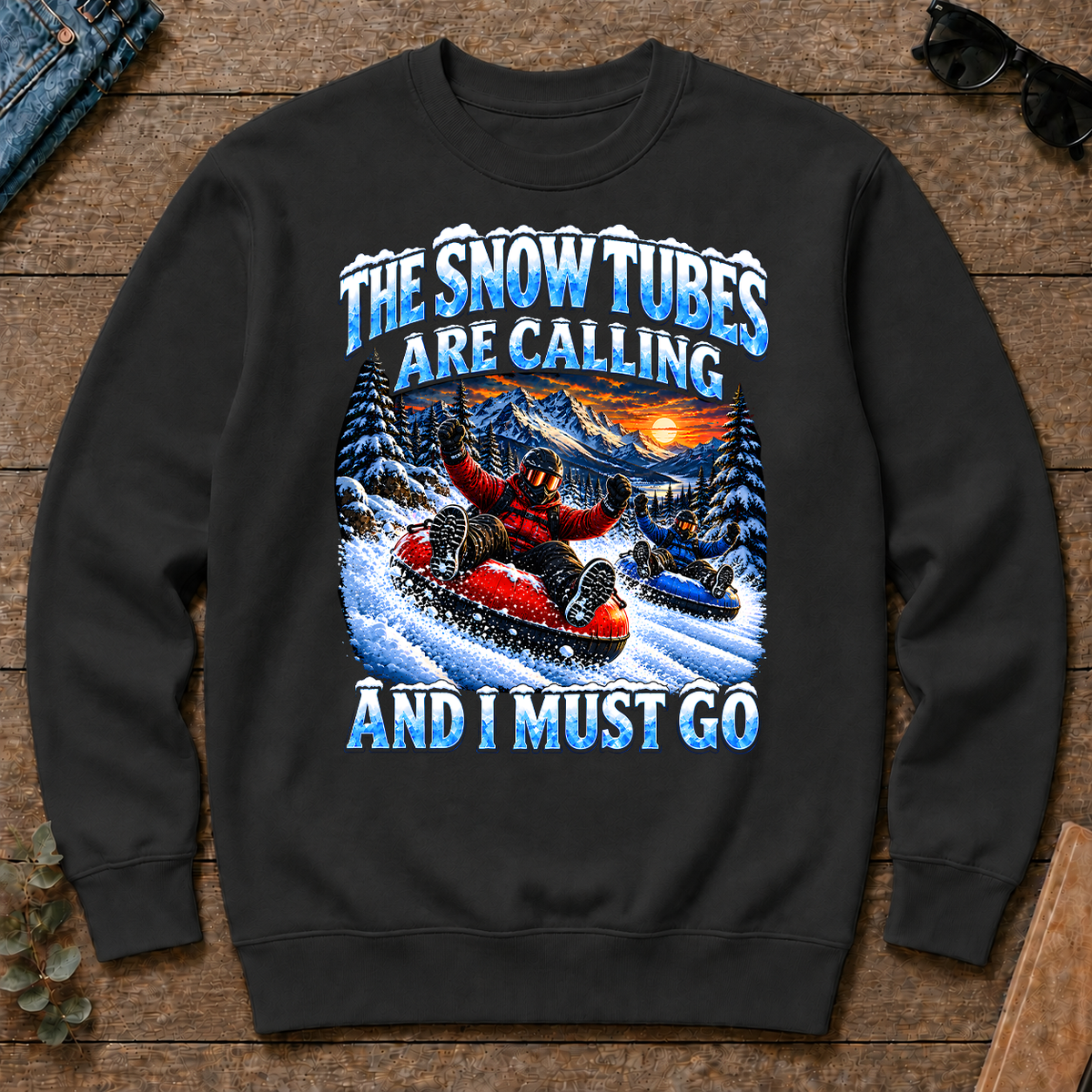 Snow Tubes Are Calling And I Must Go - black - CS2D-Black