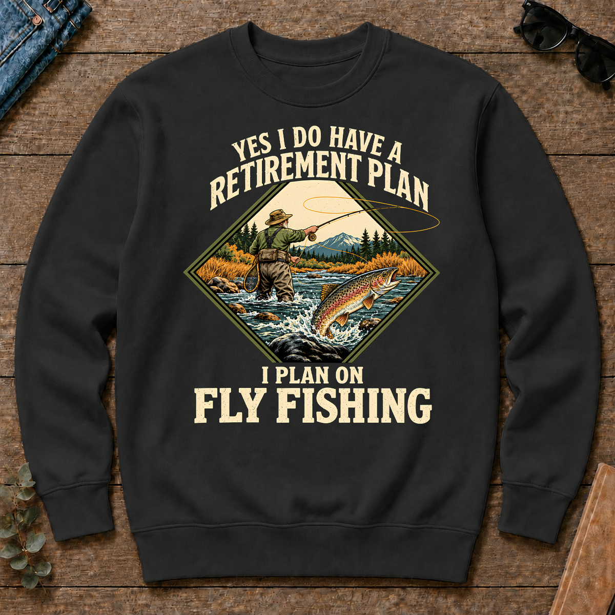 I Plan On Fly Fishing - black - CS2D-Black