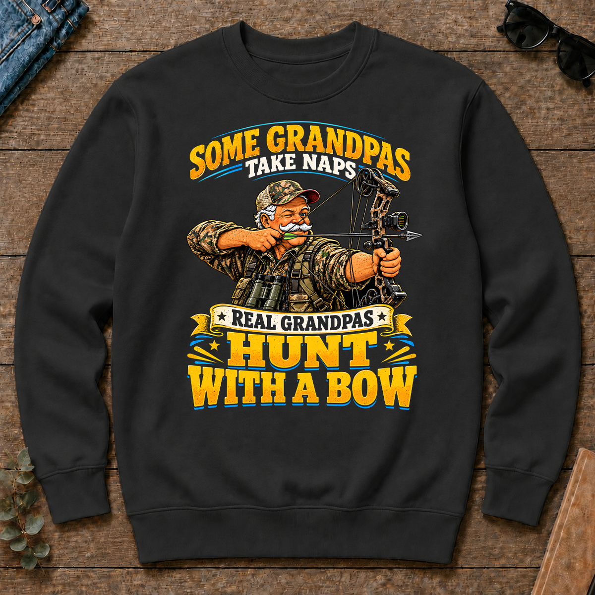 Real Grandpas Hunt With A Bow - black - CS2D-Black