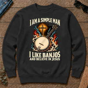 I Like Banjos & Believe In Jesus - black - CS2D-Black