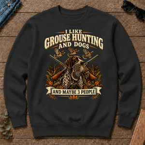 I Like Grouse Hunting And Dogs And Maybe 3 People - black - CS2D-Black