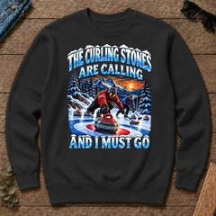 Curling Stones Are Calling And I Must Go - black - CS2D-Black