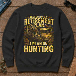 I Do Have A Retirement Plan I Plan On Hunting - black - CS2D-Black