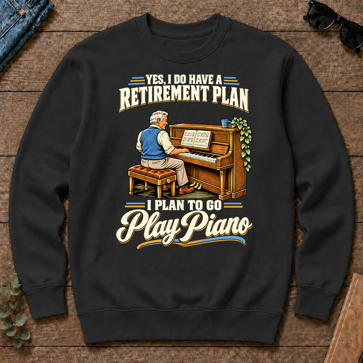 I Plan To Go Play Piano - black - CS2D-Black