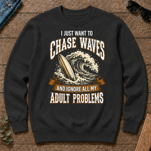 Vintage Black I Just Want To Chase Waves - black - CS2D-Black