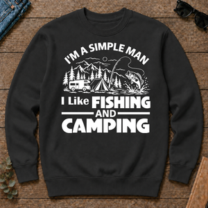 I Like Fishing And Camping - black - CS2D-Black