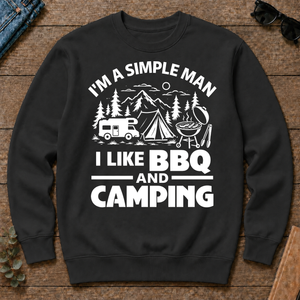I Like BBQ And Camping - black - CS2D-Black