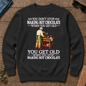 Old Man Don't Stop Making Hot Chocolate - black - CS2D-Black