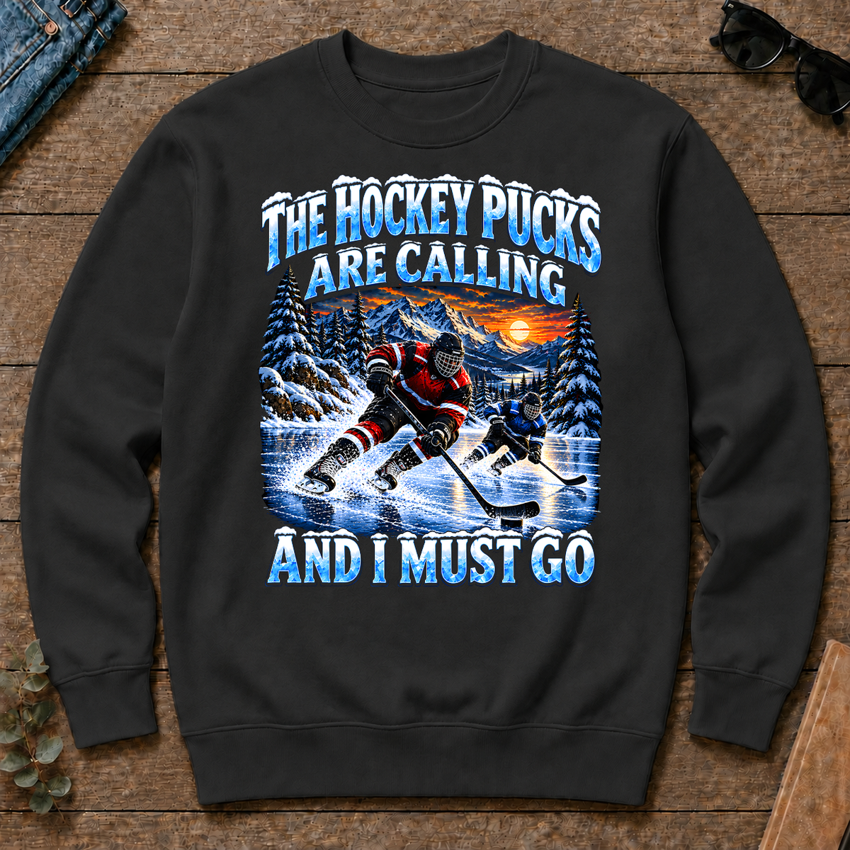 Hockey Pucks Are Calling And I Must Go - black - CS2D-Black
