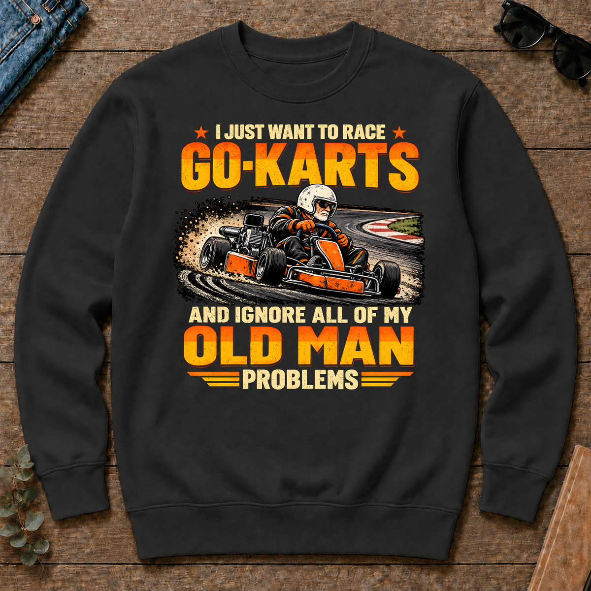 I Just Want To Race Go-Karts - black - CS2D-Black