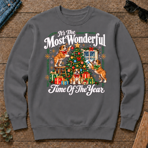 Wonderful Christmas Bulldog - charcoal - CS2D-Charcoal