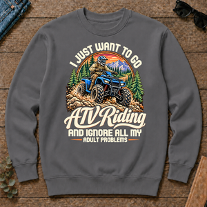 I Just Want To Go ATV Riding & Ignore All Adult Problems - charcoal - CS2D-Charcoal