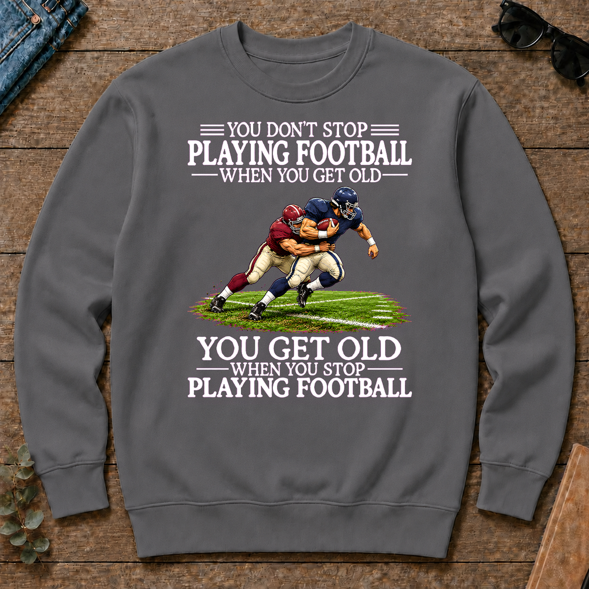Old Man Don't Stop Football - charcoal - CS2D-Charcoal