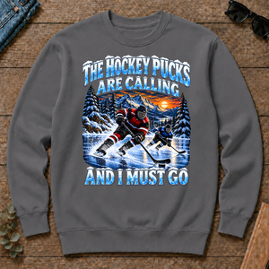 Hockey Pucks Are Calling And I Must Go - charcoal - CS2D-Charcoal