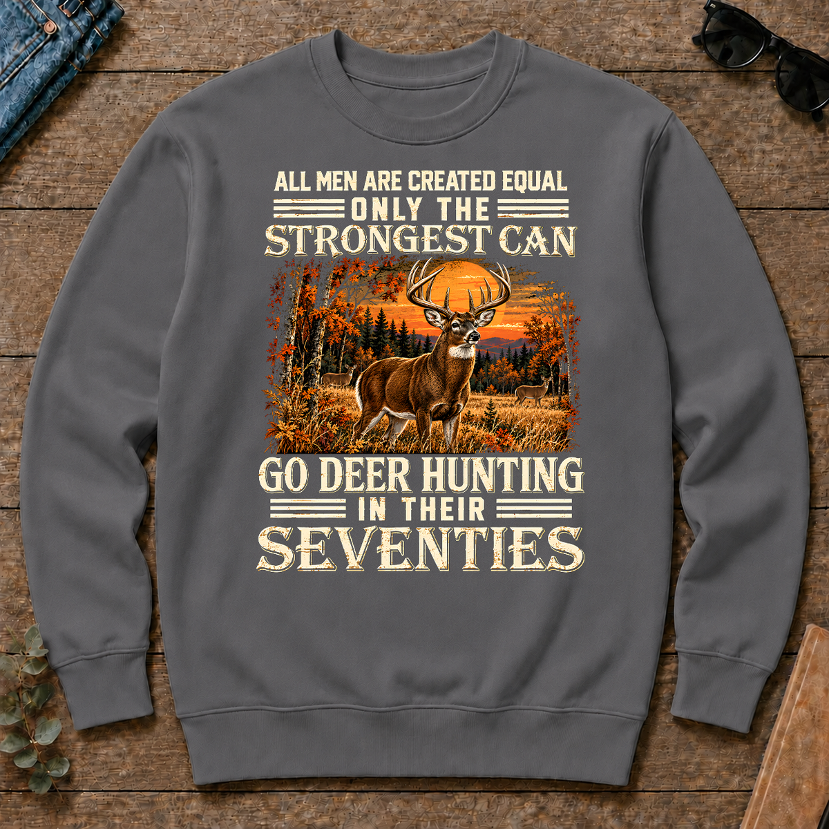 Deer Hunting Strongest Man In Seventies - charcoal - CS2D-Charcoal