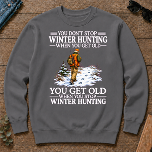 Old Man Don't Stop Winter Hunting - charcoal - CS2D-Charcoal