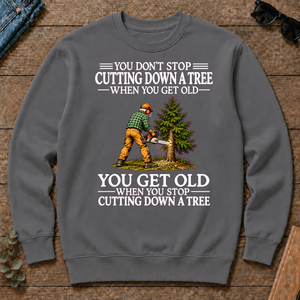 Old Man Don't Stop Cutting Down a Tree - charcoal - CS2D-Charcoal