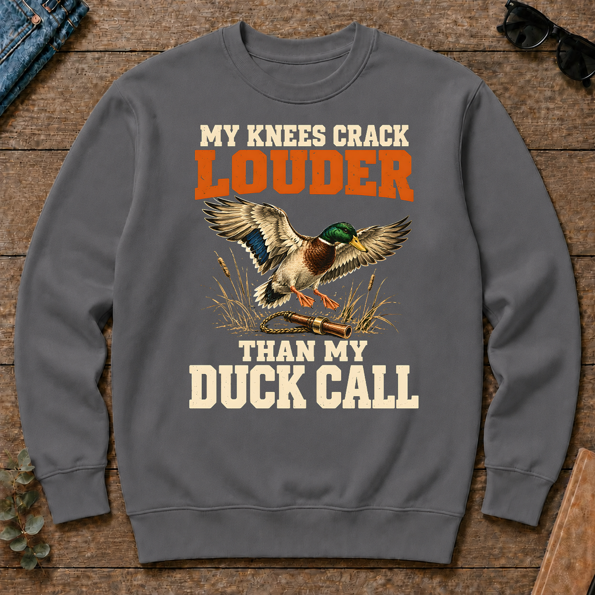 My Knees Crack Louder Than My Duck Call - charcoal - CS2D-Charcoal