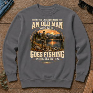 An Old Man Goes Fishing In 70s - charcoal - CS2D-Charcoal