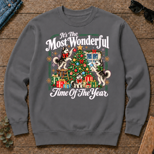 Wonderful Christmas Huskie - charcoal - CS2D-Charcoal