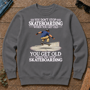 Old Man Don't Stop Skateboarding - charcoal - CS2D-Charcoal