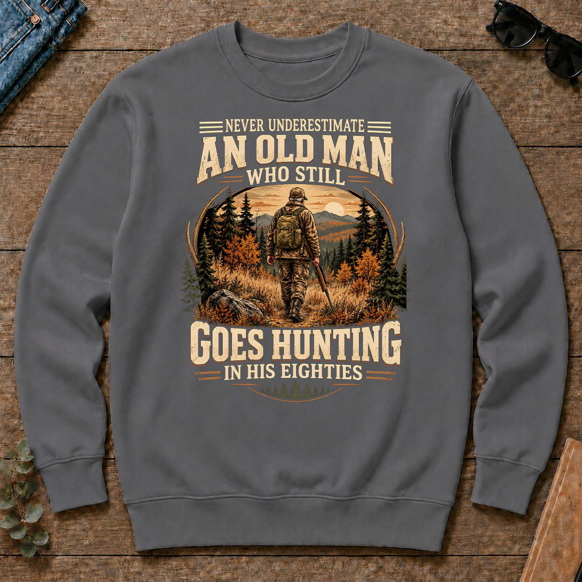 An Old Man Goes Hunting In 80s - charcoal - CS2D-Charcoal