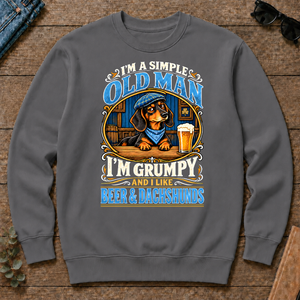 Funny I Like Beer & Dachshunds - charcoal - CS2D-Charcoal