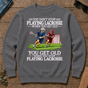 Old Man Don't Stop Lacrosse - charcoal - CS2D-Charcoal
