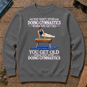 Old Man Don't Stop Gymnastics - charcoal - CS2D-Charcoal