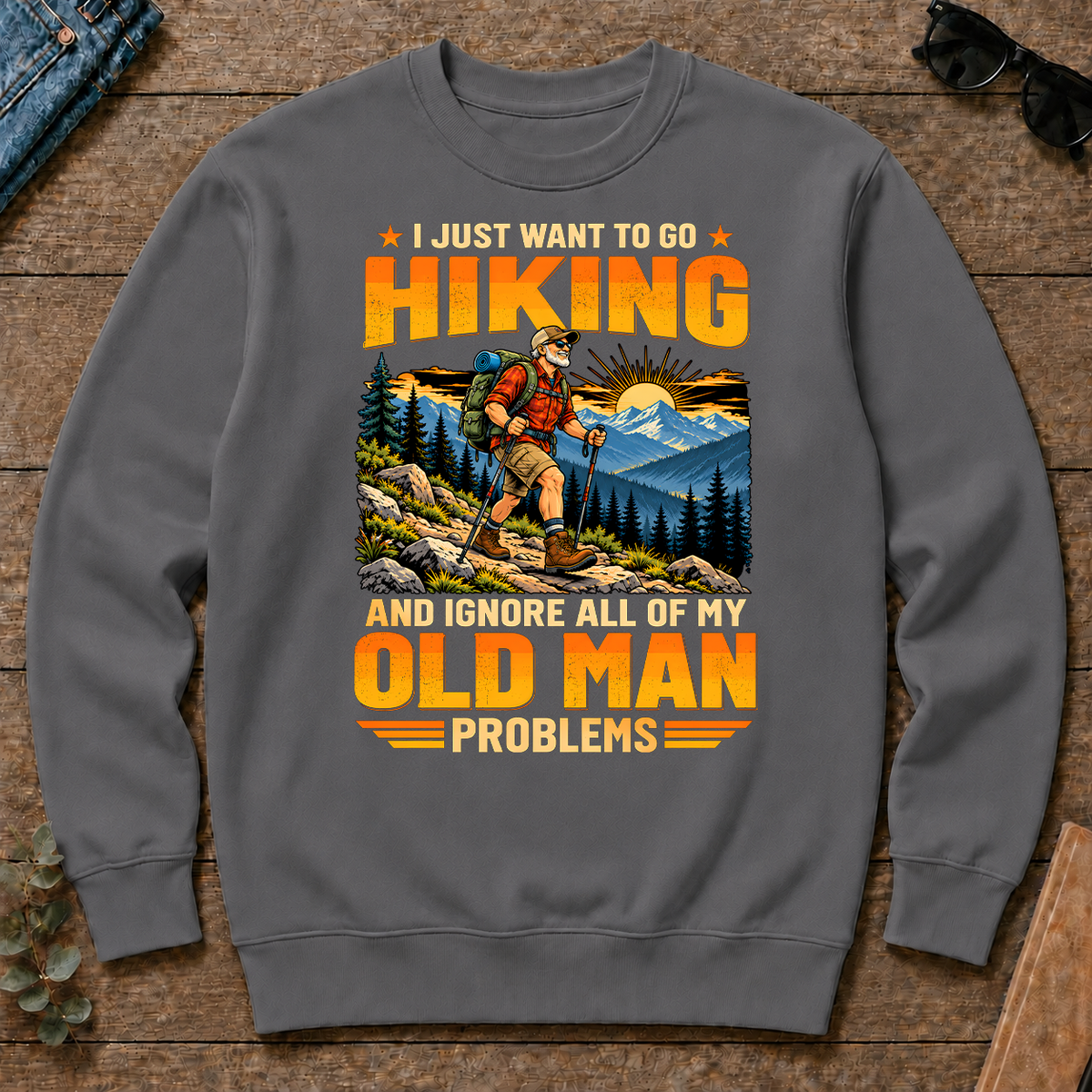 I Just Want To Go Hiking - charcoal - CS2D-Charcoal