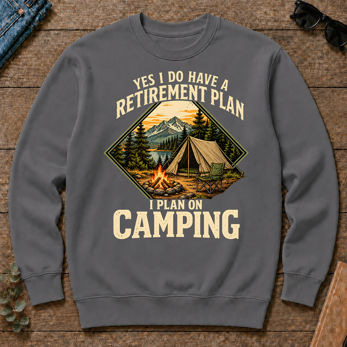 I Plan On Camping - charcoal - CS2D-Charcoal