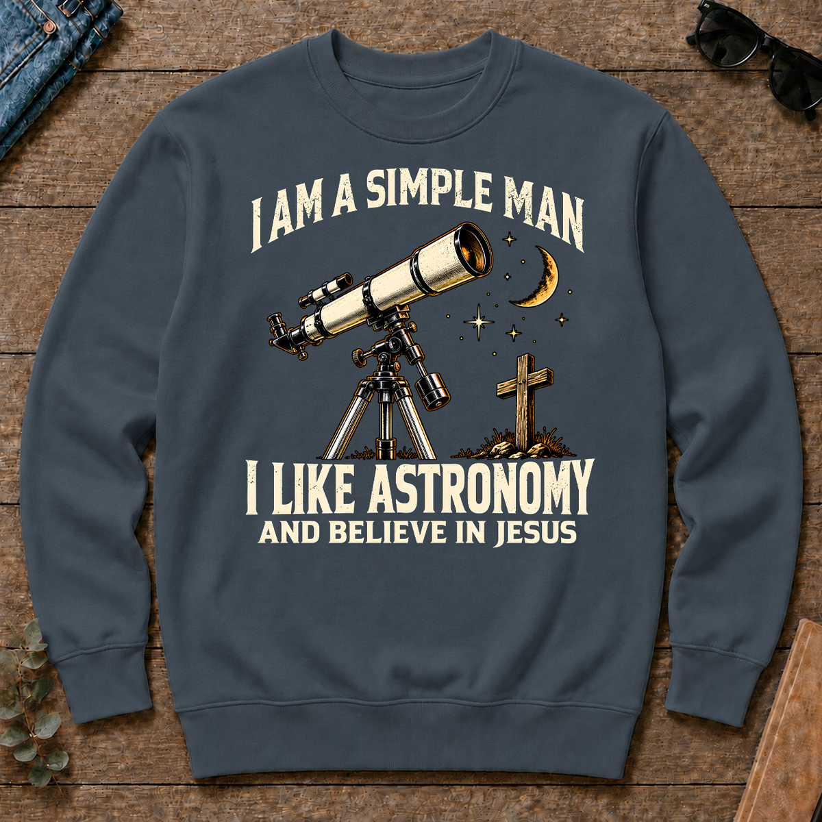 I Am Simple Man I Like Astronomy - dark-heather - CS2D-DarkHeather